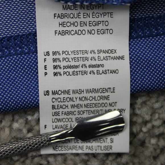 Reebok Golf Polo Shirt NWT Mens 3XL Blue Contrast Collar Polyester Stretch S/S - Picture 10 of 14